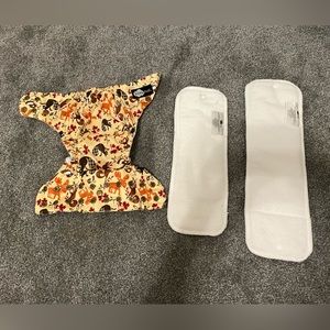 Funky Fluff OS Cloth Diaper NWOT